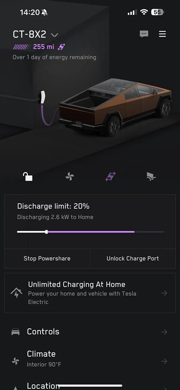Tesla Cybertruck North Texas Powershare Installation Experience A130B758-0E38-411B-9D6C-320439F26698_1_101_o