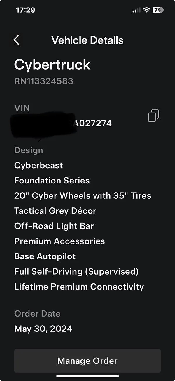 Tesla Cybertruck Received VIN now what? IMG_6963