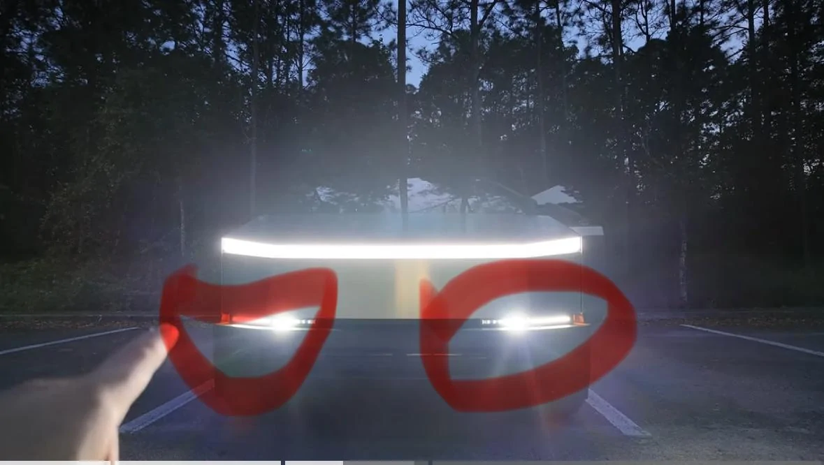 Tesla Cybertruck Lights so Bright - Getting flashed 75% of the time IMG_2872