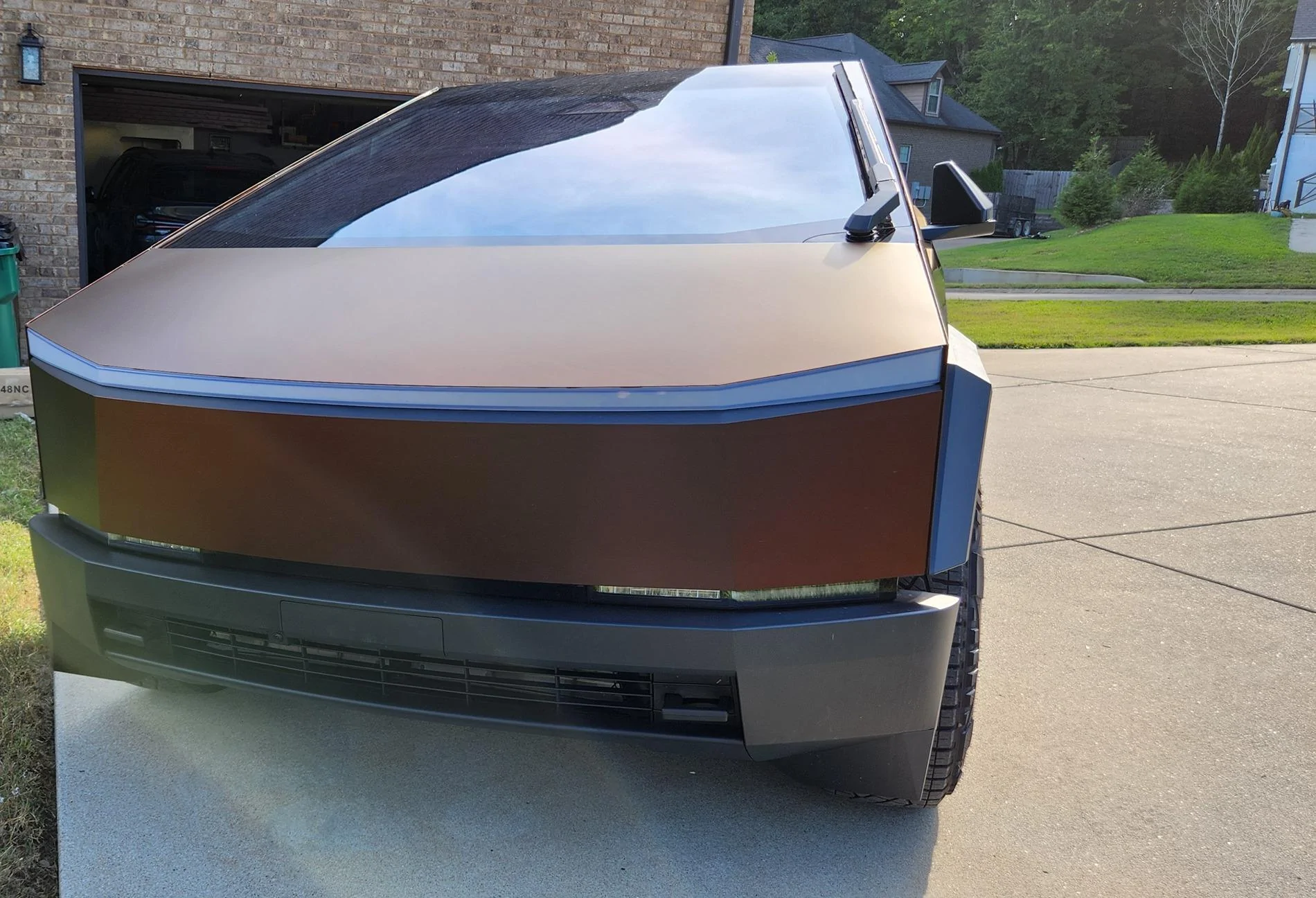Tesla Cybertruck Aura Hyper Matte Black Red Shift PPF 20240811_171243