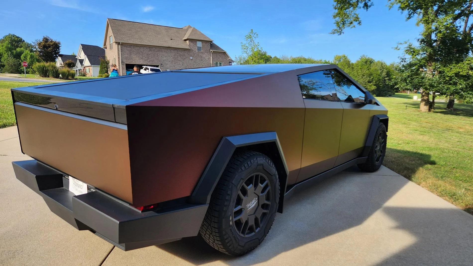 Tesla Cybertruck Aura Hyper Matte Black Red Shift PPF 20240811_171225