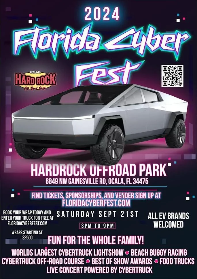 Tesla Cybertruck Florida Cyber Fest 2024 in Ocala FL on SEPT 21st GUyriGOXEAA_gsf