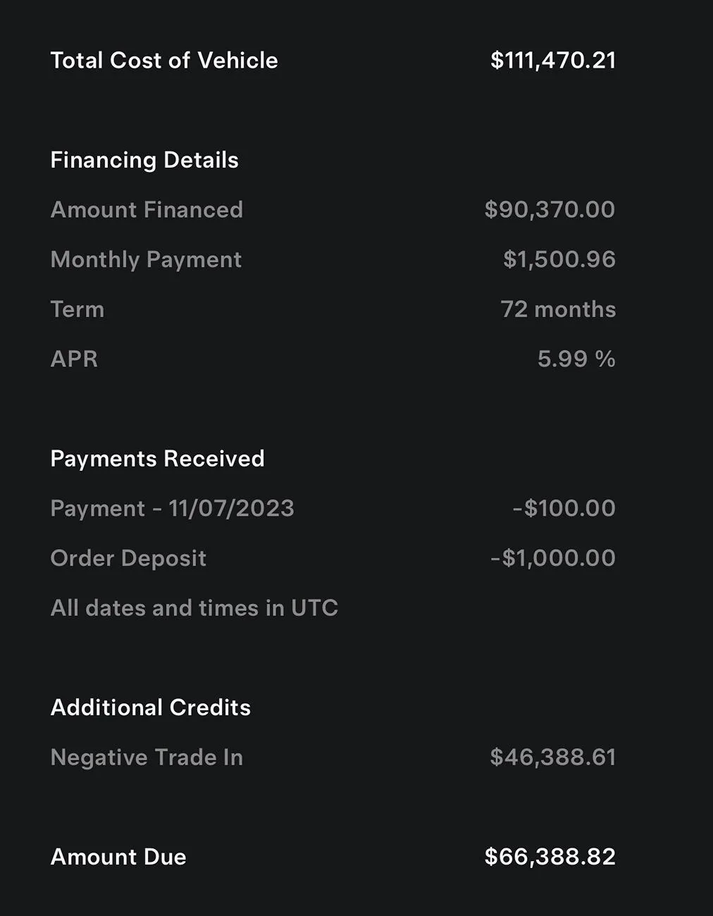 Tesla Cybertruck Confusing trade-in valuation listed as “negative trade-in” despite positive equity IMG_5674