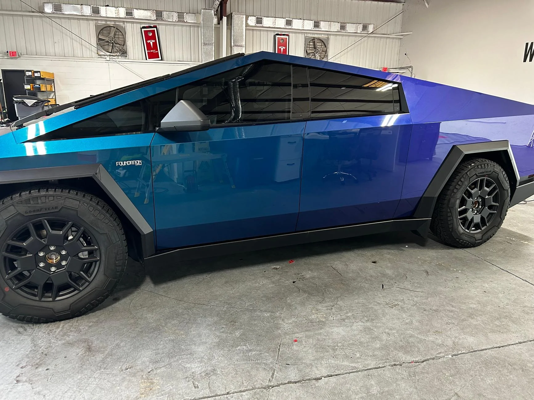 Tesla Cybertruck How to upgrade your new Cybertruck?? Nebula Blue Driver