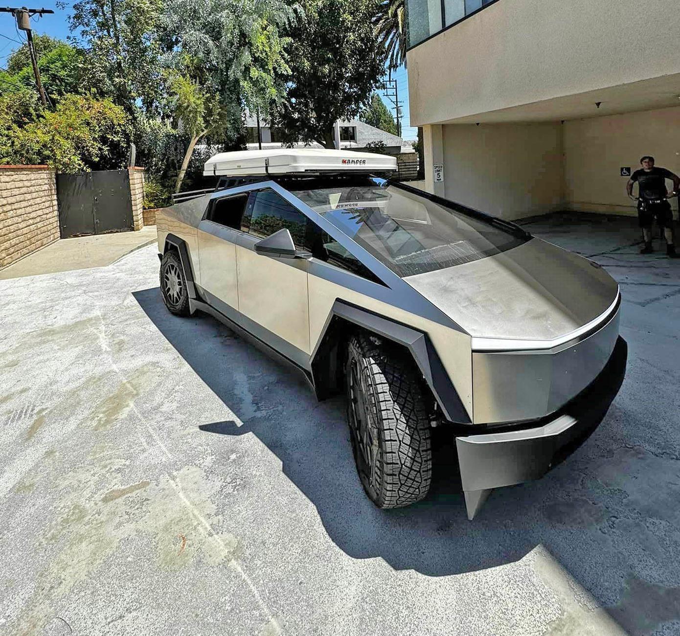 Tesla Cybertruck iKamper 2.0 Clamshell Rooftop Tent (RTT) + Mars Adventure Gear Roof Rack on Cybertruck iKamper 2.0 Clamshell Rooftop Tent (RTT) + Mars Adventure Gear Roof Rack on Cybertruck 5