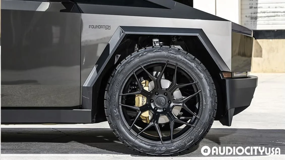 Tesla Cybertruck Platinum Pure PPF on 24" Wheels Ferrada FT3 + Nitto Recon Grappler Tires IMG_2959