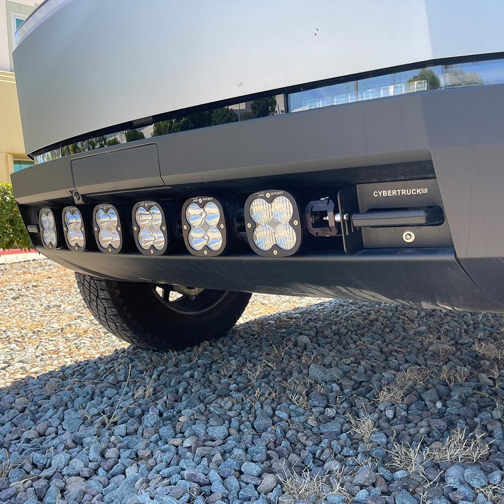 Tesla Cybertruck NEW CYBERTRUCKco Universal Bumper and Roof mounting brackets - works with any light brand from Baja Designs to Amazon tesla cybertruck front bumper with baja designs XL linkable lights-1