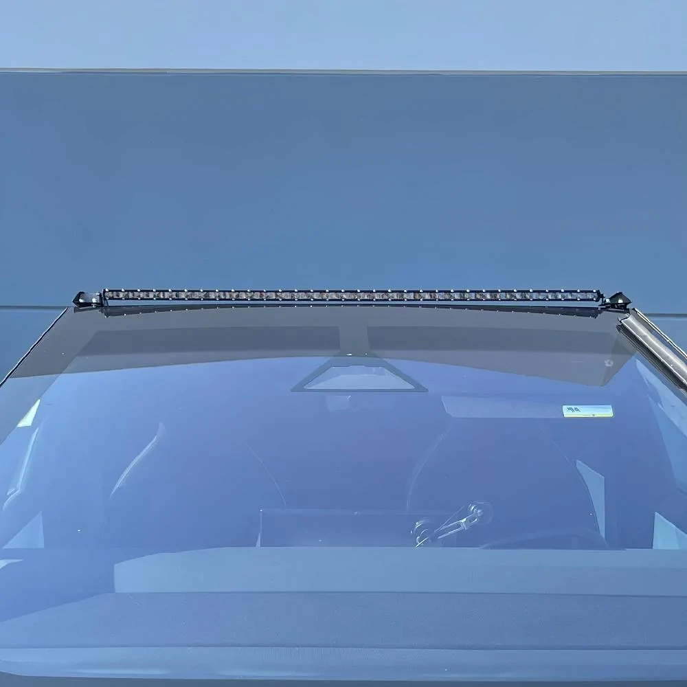 Tesla Cybertruck NEW CYBERTRUCKco Universal Bumper and Roof mounting brackets - works with any light brand from Baja Designs to Amazon tesla-cybertruck-light-bar-brackets-for-roof-3