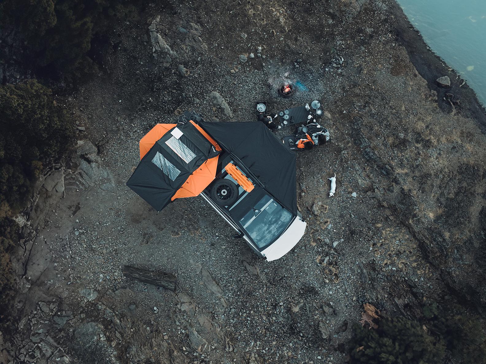 Tesla Cybertruck MARS™ CYBERLANDING KIT (Truck Bed) for Tesla Cybertruck Overlanders & Campers Awning_003