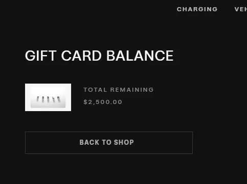 Tesla Cybertruck Powershare $2500 is a gift card balance now 1723721634507-o7