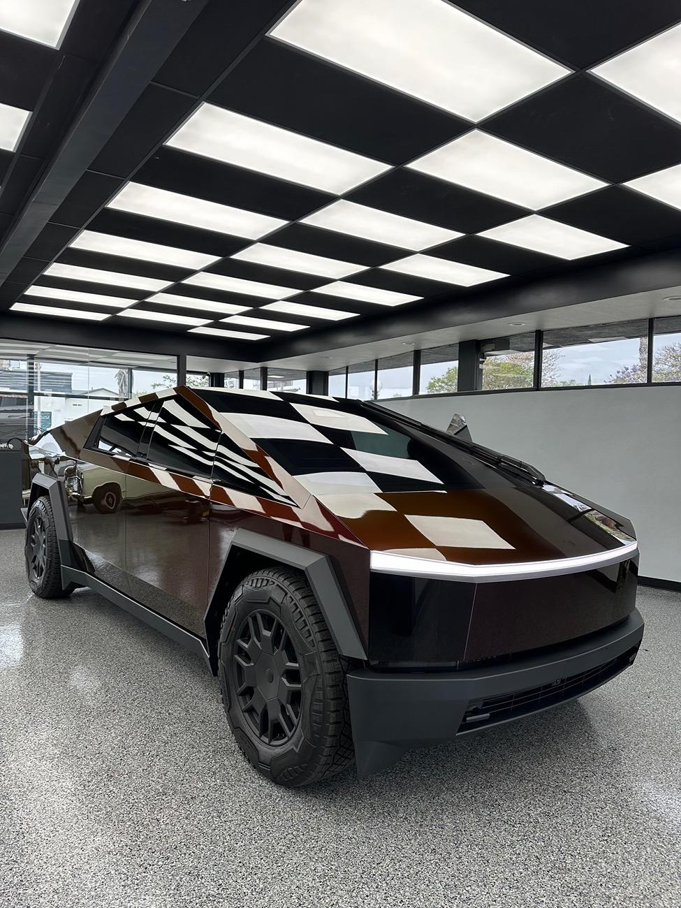 Tesla Cybertruck Platinum Pure PPF on 24" Wheels Ferrada FT3 + Nitto Recon Grappler Tires IMG_9940