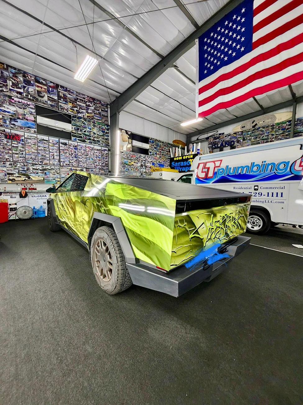 Tesla Cybertruck Hulk Cybertruck Wrap Hulk Cybertruck Wrap 1