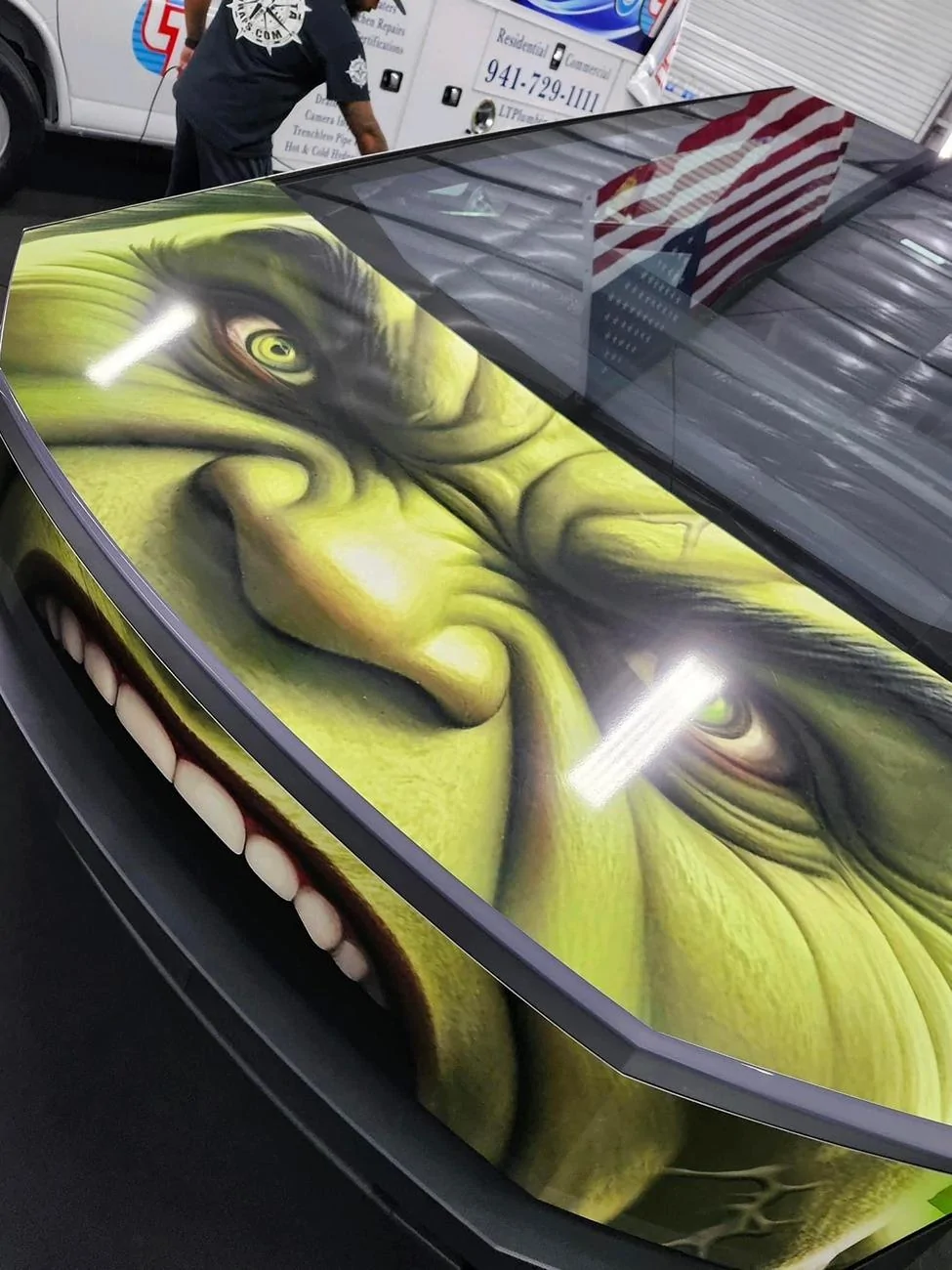 Tesla Cybertruck Hulk Cybertruck Wrap Hulk Cybertruck Wrap 4