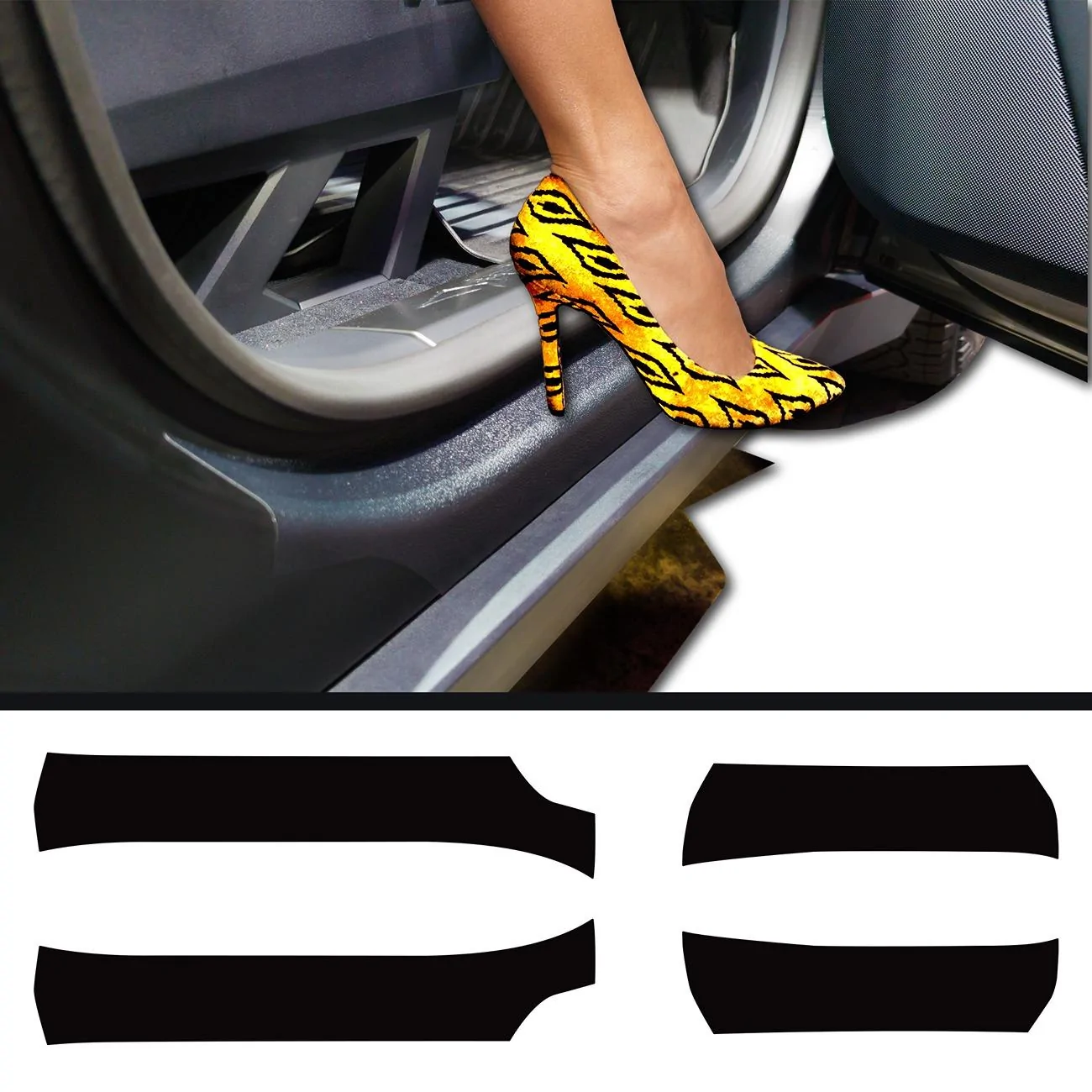 Tesla Cybertruck 🚗✨ New DIY Door Sill Jamb Protection Kit for Cybertruck (by Sticker City)! cybertruck-door-jamb-sill-protection-armor-kit