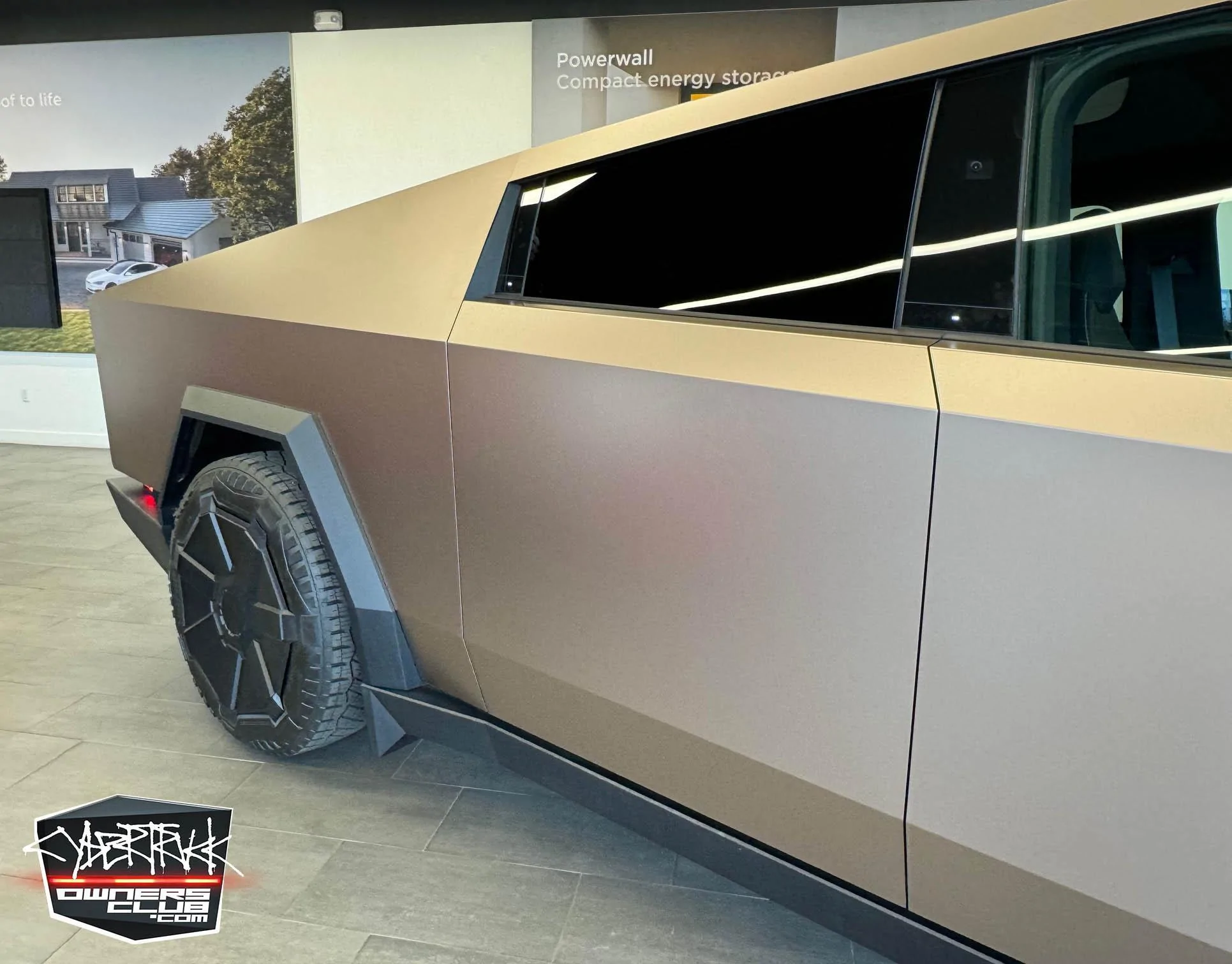 Tesla Cybertruck GOLD Vinyl Wrap & PPF Cybertruck -- Photos & Videos satin-rose-gold-ppf-wrap-cybertruck-8-jpg