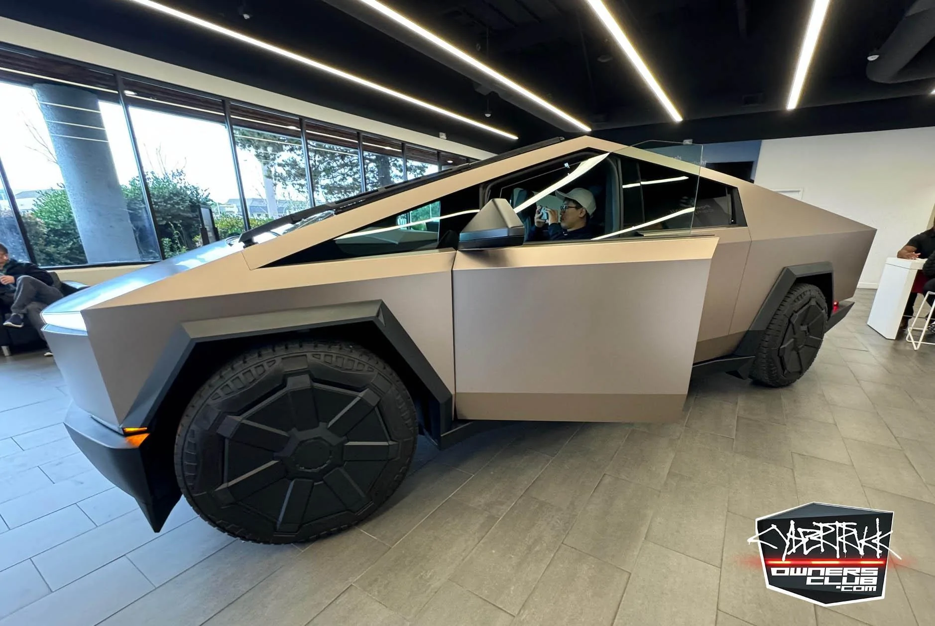 Tesla Cybertruck GOLD Vinyl Wrap & PPF Cybertruck -- Photos & Videos satin-rose-gold-ppf-wrap-cybertruck-15-jpg