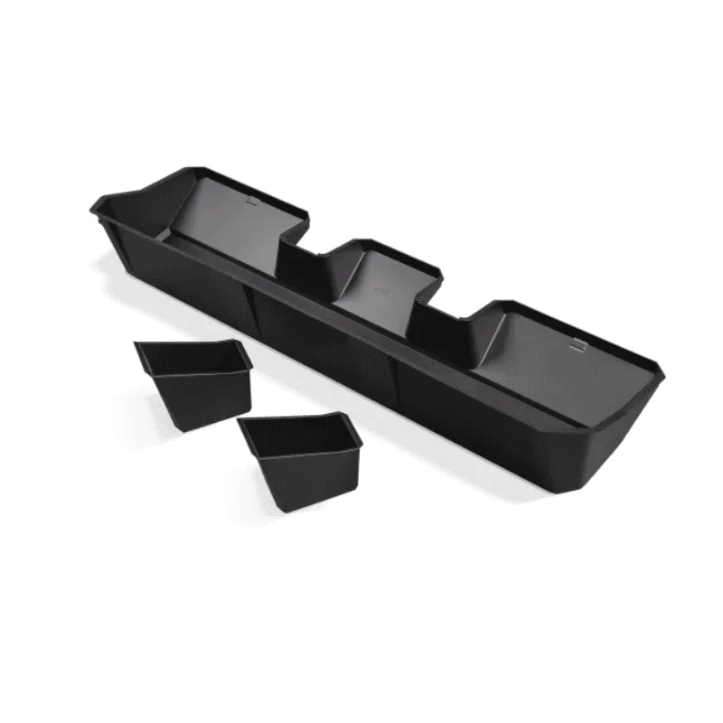 Tesla Cybertruck 🚀 New Rear Underseat Storage Bin by Teslaunch for Cybertruck - Get Organized in Style! 🚀 Teslaunch OEM Rear Underseat Storage Bin (7)
