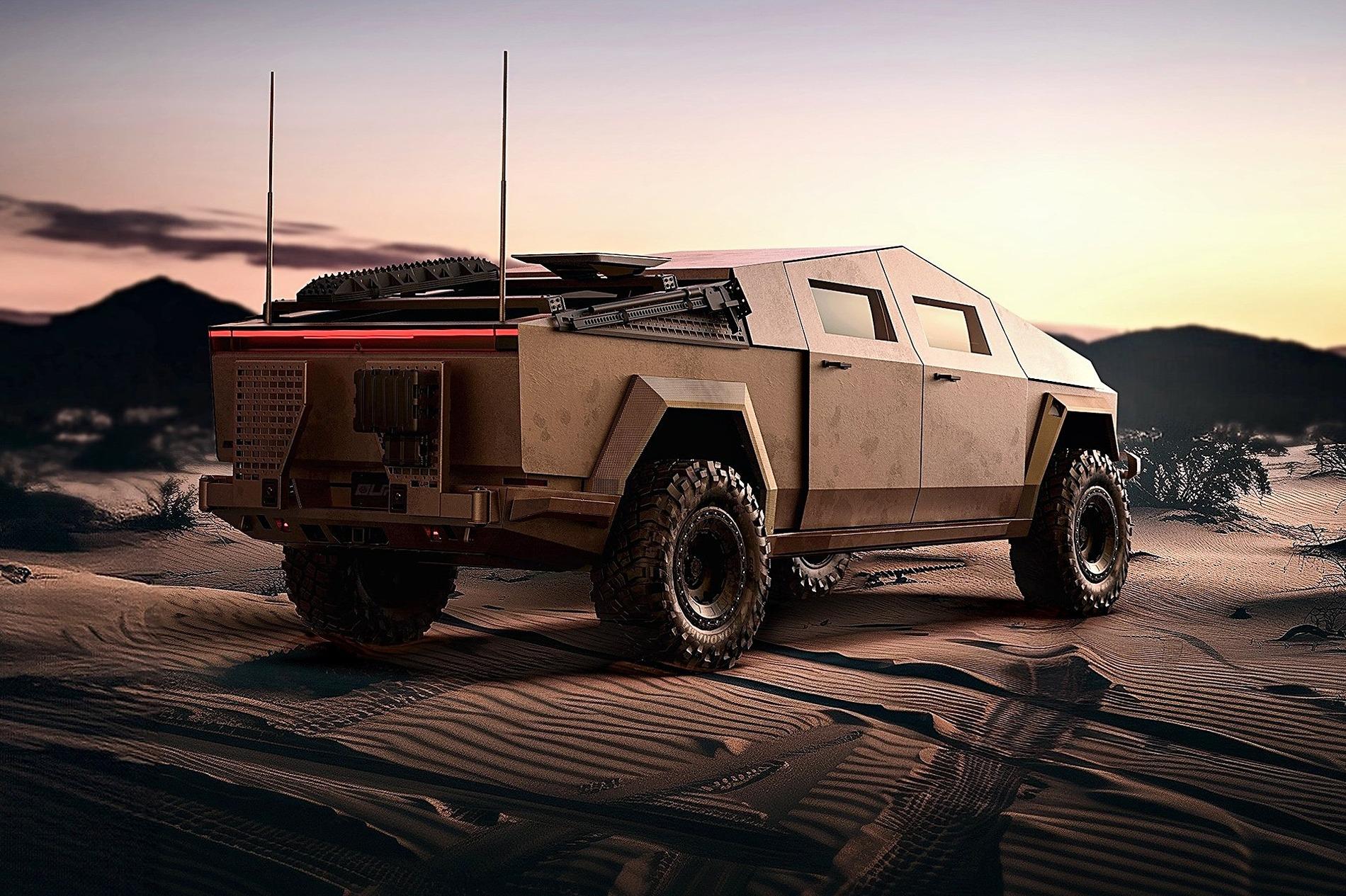 Tesla Cybertruck STING: Armored Cybertruck Upfit by Unplugged Performance & Archimedes Defense Tesla-Cybertruck-Military-Tactical-Unplugged-Performance-UP.Ft-Archimedes-Defense-1920px-Image-9