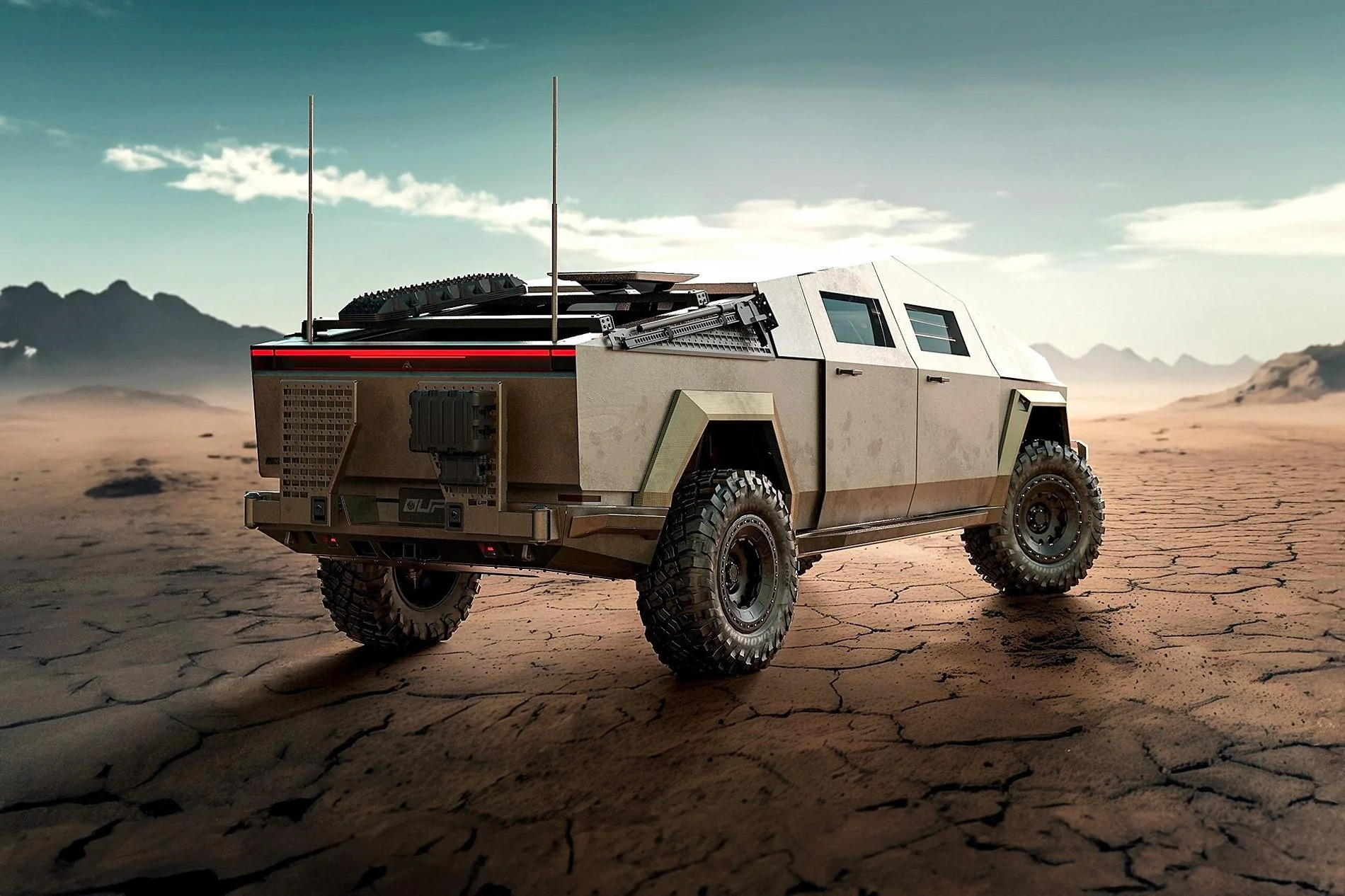 Tesla Cybertruck STING: Armored Cybertruck Upfit by Unplugged Performance & Archimedes Defense Tesla-Cybertruck-Military-Tactical-Unplugged-Performance-UP.Ft-Archimedes-Defense-1920px-Imag