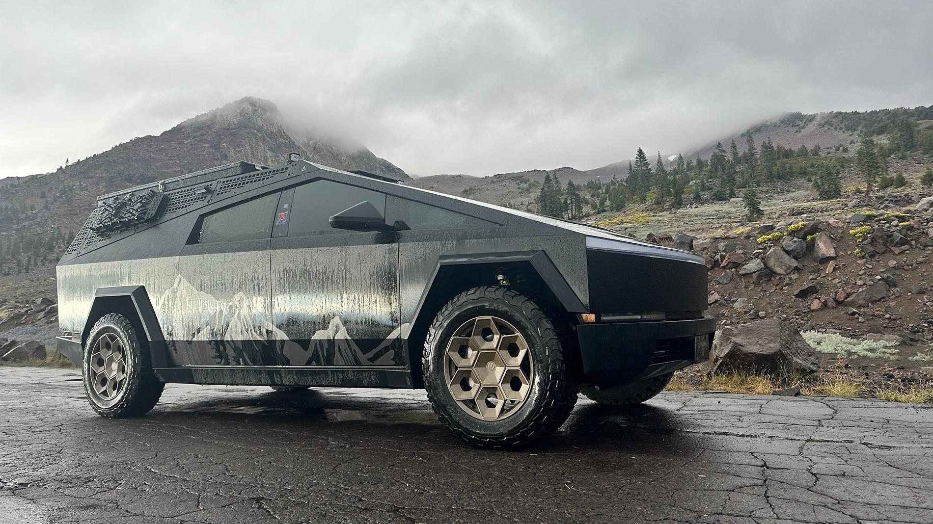 Tesla Cybertruck Camping & Off-Road Tour: Cybertruck with Flood Lights and Inspired Overland Carbon Fiber Roof Top Tent IMG_7866.JPG