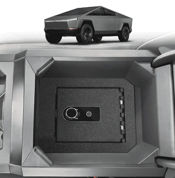 Tesla Cybertruck Where Should the Cybertruck Refrigerator Be Placed? Teslaunch New Product Survey📢 📢 Teslaunch Anti-Theft Center Console Safe Lockbox For Tesla Cybertruck