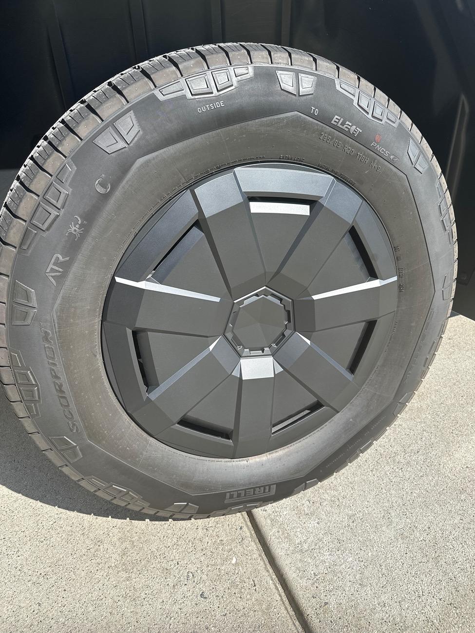 Tesla Cybertruck New stock tires Pirelli Scorpion? image