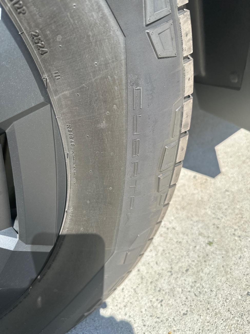 Tesla Cybertruck New stock tires Pirelli Scorpion? image