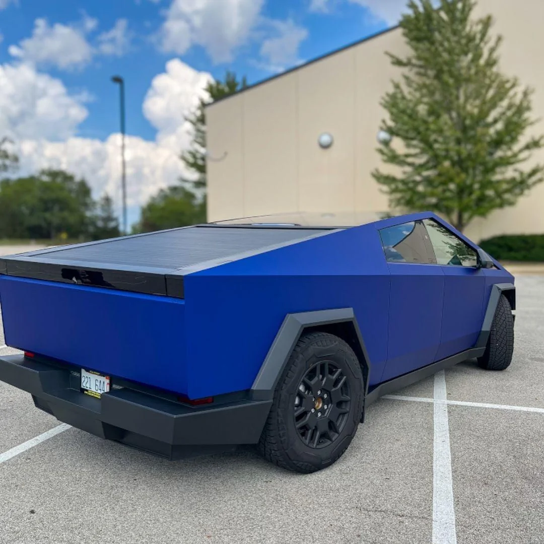 Tesla Cybertruck BLUE / BLURPLE / PURPLE Vinyl Wrap & PPF Cybertruck -- Photos & Videos Snapinsta.app_455840008_18032755151510971_1490275563580980838_n_1080