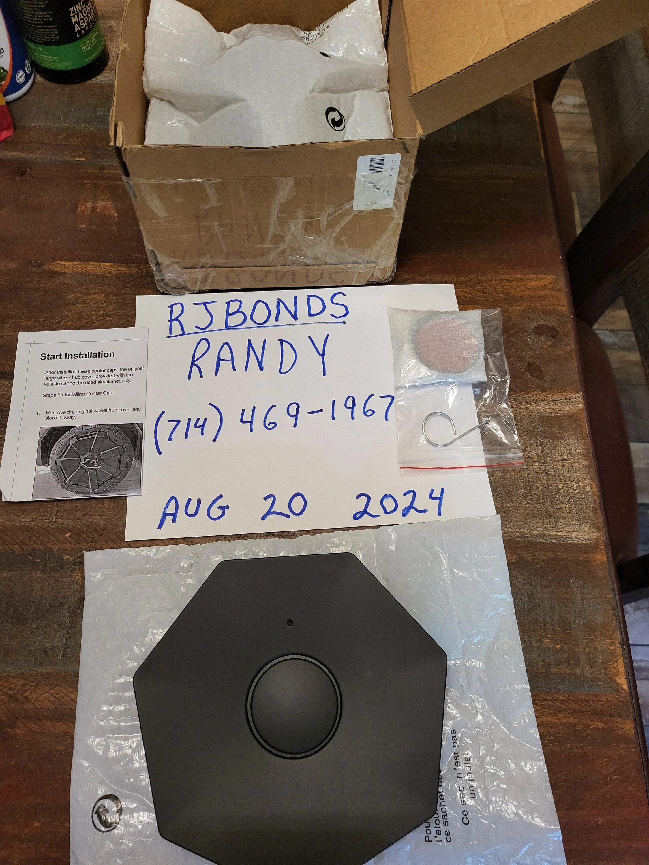Tesla Cybertruck Heptagonal Center Hub Covers for sale 20240820_073214