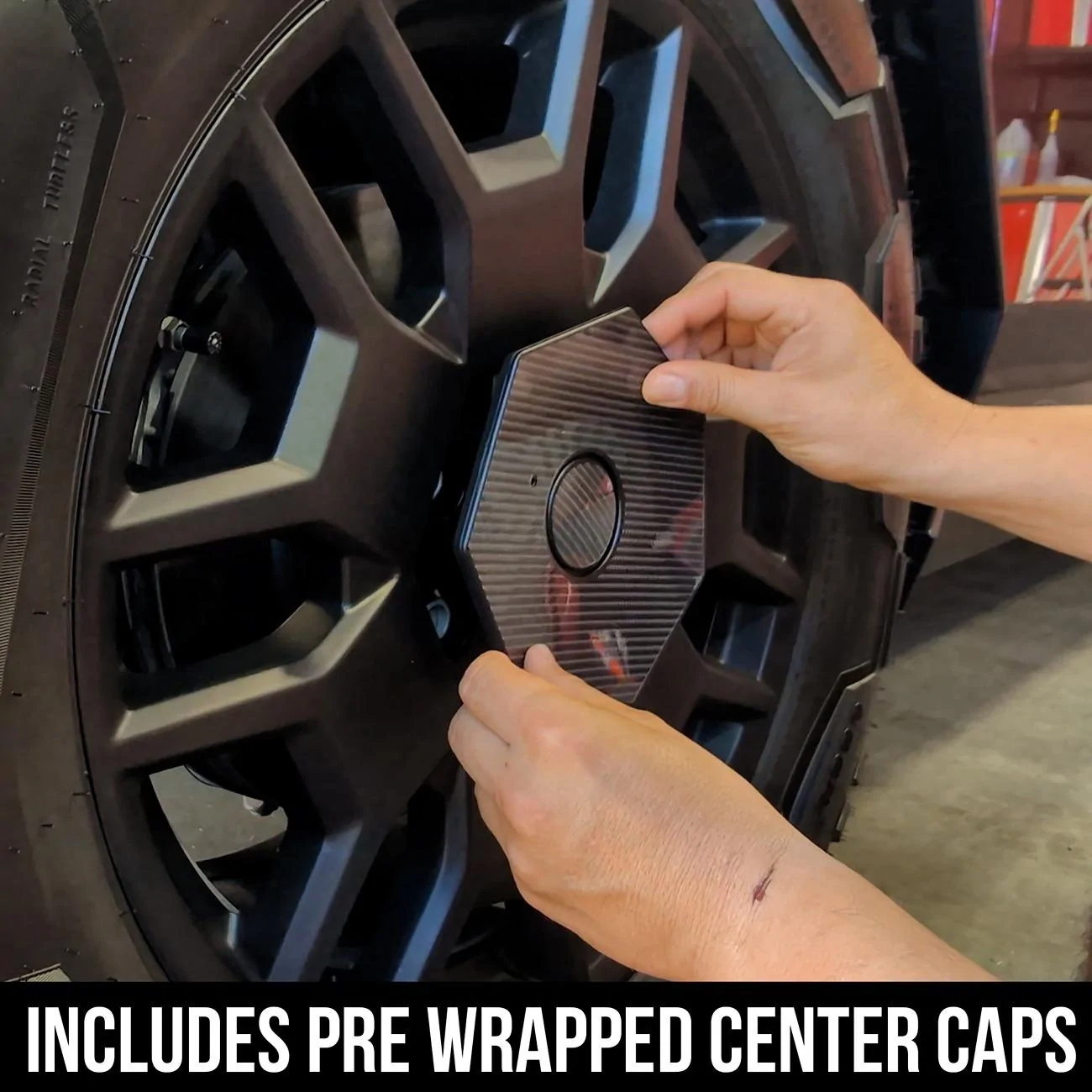 Tesla Cybertruck 🚨 NEW DIY RELEASE ALERT -Cybertruck Wheels in Carbon Fiber -Spokes & Cap PPF🚨 tesla-cybertruck-center-caps-carbon-fiber