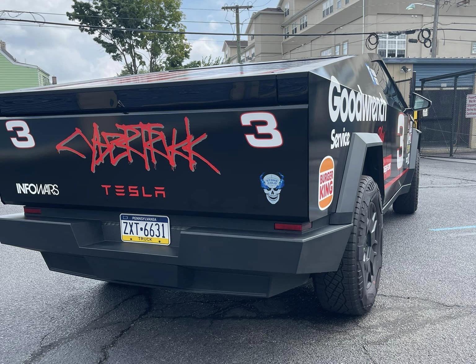 Tesla Cybertruck CUSTOM GRAPHICS / DESIGN / THEME Vinyl Wrap & PPF Cybertruck -- Photos & Videos 455791944_2792098980954086_5662690238403260630_n (1)