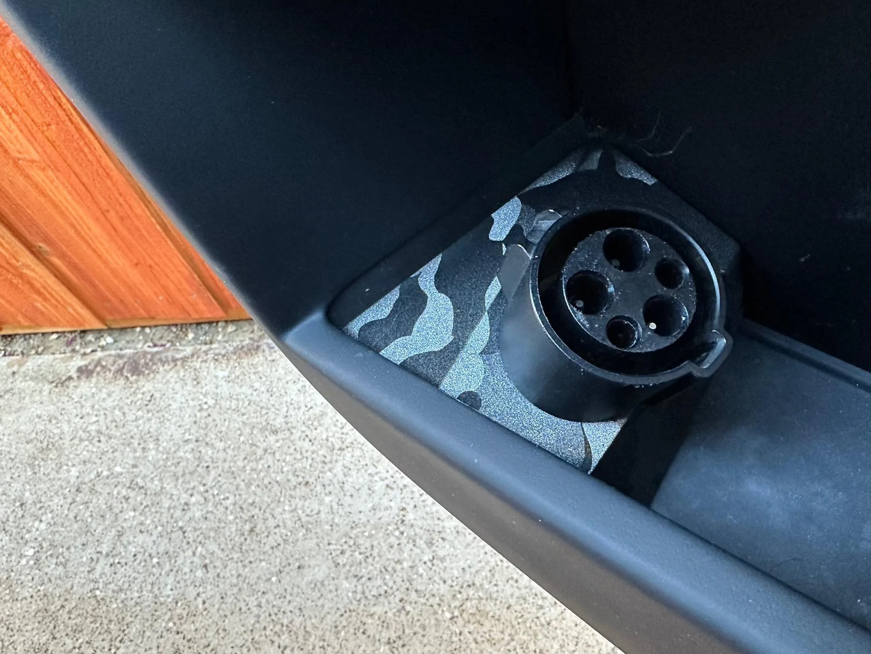 Tesla Cybertruck Custom made J1772 adapter holder IMG_0192