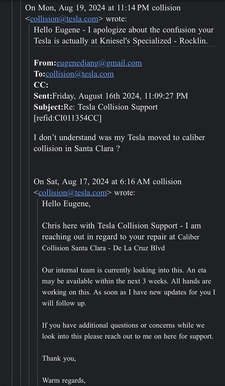 Tesla Cybertruck Brake Malfunction; hit light pole IMG_3805