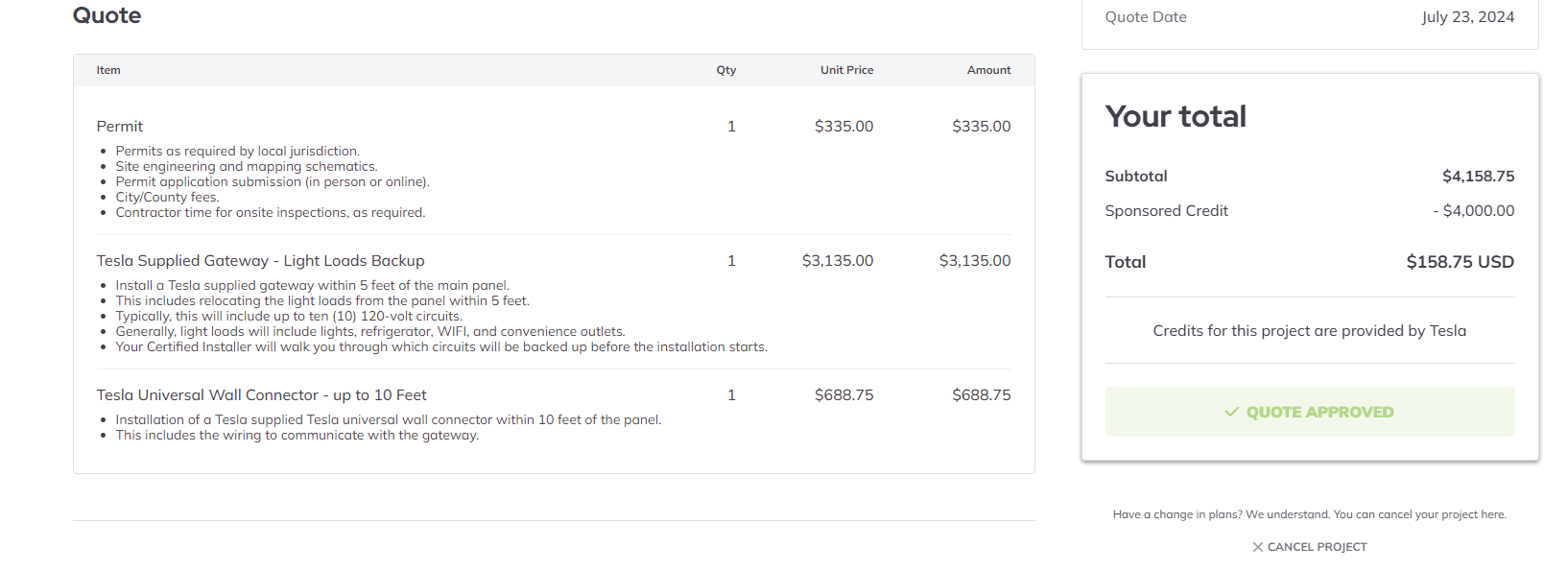 Tesla Cybertruck PowerShare install pricing Screenshot 2024-08-22 053150