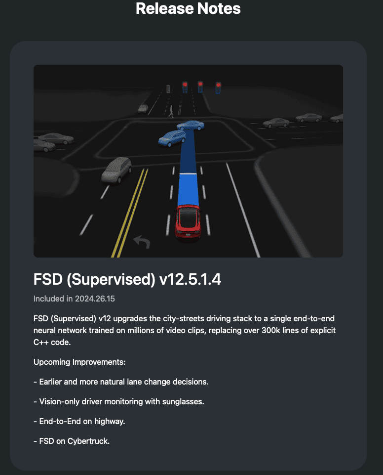 Tesla Cybertruck FSD update: September release for Cybertruck. Parking assistance features release coming this week! Screenshot 2024-08-22 at 8.13.50 AM