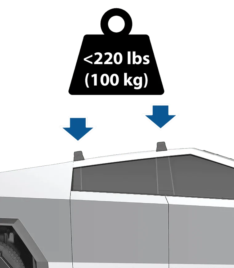 Tesla Cybertruck iKamper 2.0 Clamshell Rooftop Tent (RTT) + Mars Adventure Gear Roof Rack on Cybertruck 1724456370991-i