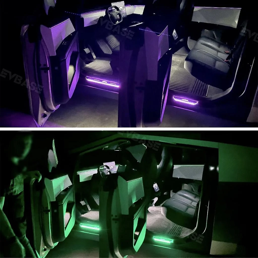 Tesla Cybertruck Light Up Your Entry: Illuminated Cybertruck Door Sill Plates LED Lights _20240824170852