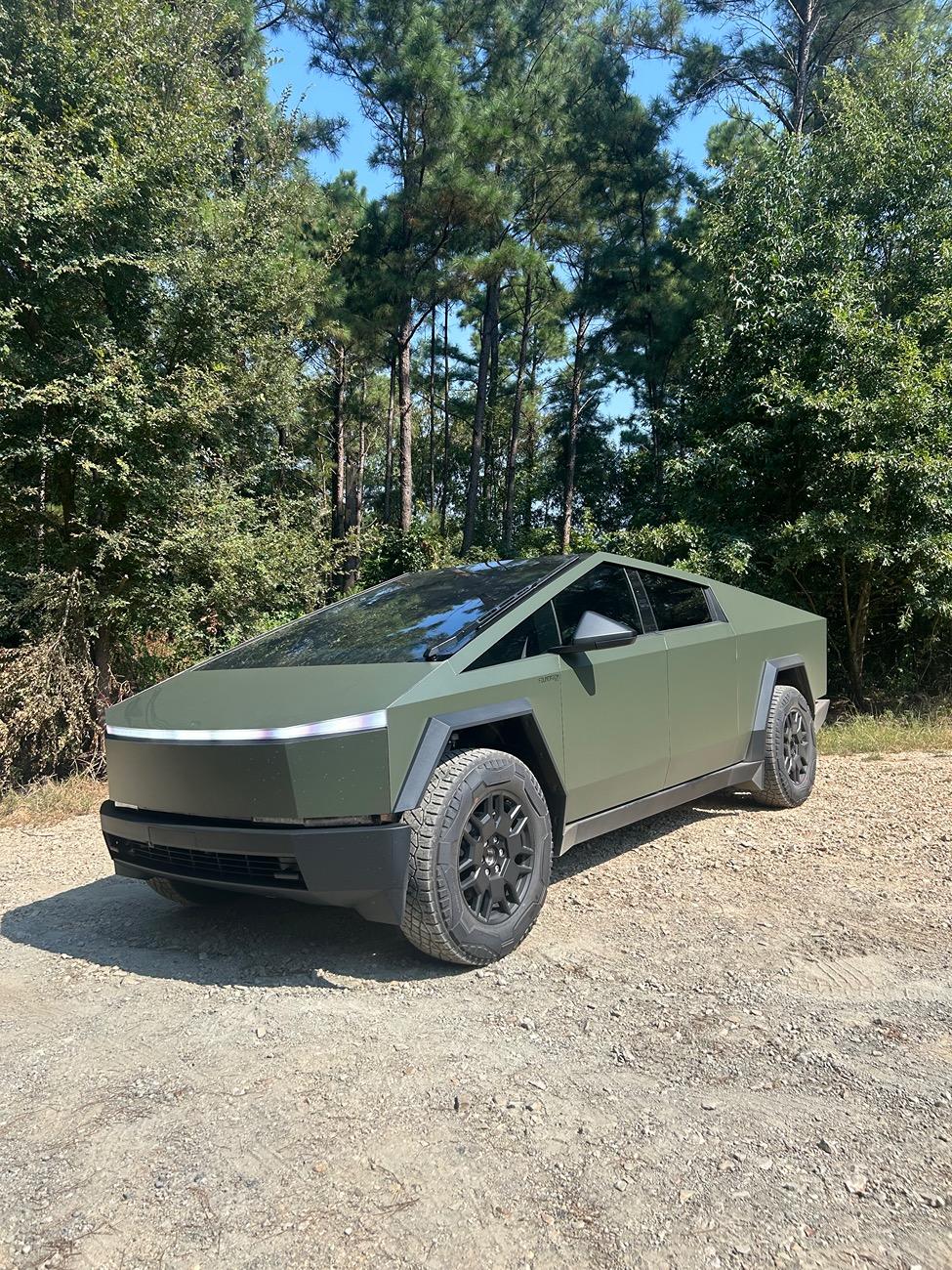 Tesla Cybertruck First real road trip with my Cyberbeast.  365wh/mile over a 436x2 mile trip. IMG_9707