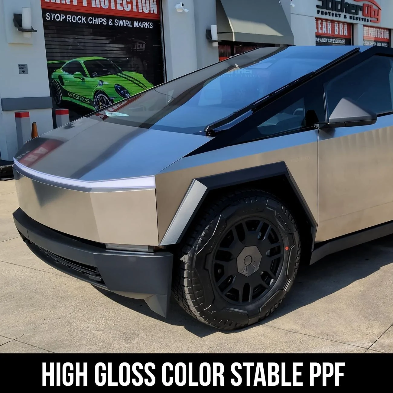 Tesla Cybertruck 🚀 Cybertruck Silhouette or is it the F16 Fighter Jet?!?! - DIY Kit Must SEE!!💎 cybertruck-silhouette-black-out-paint-protection-kit