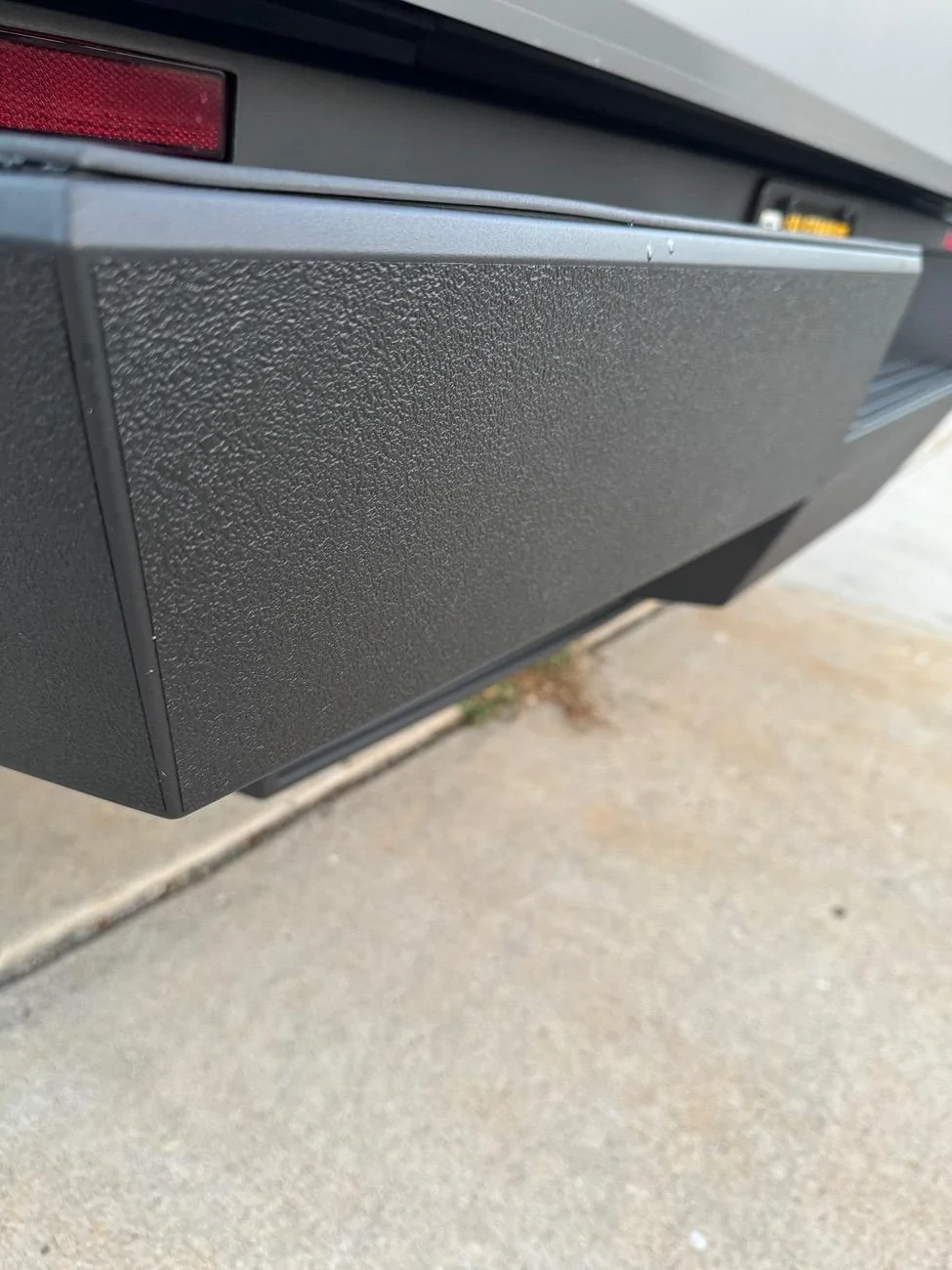 Tesla Cybertruck Installed the TOProtect textured plastic bed and bumper kit…. My Review IMG_0551