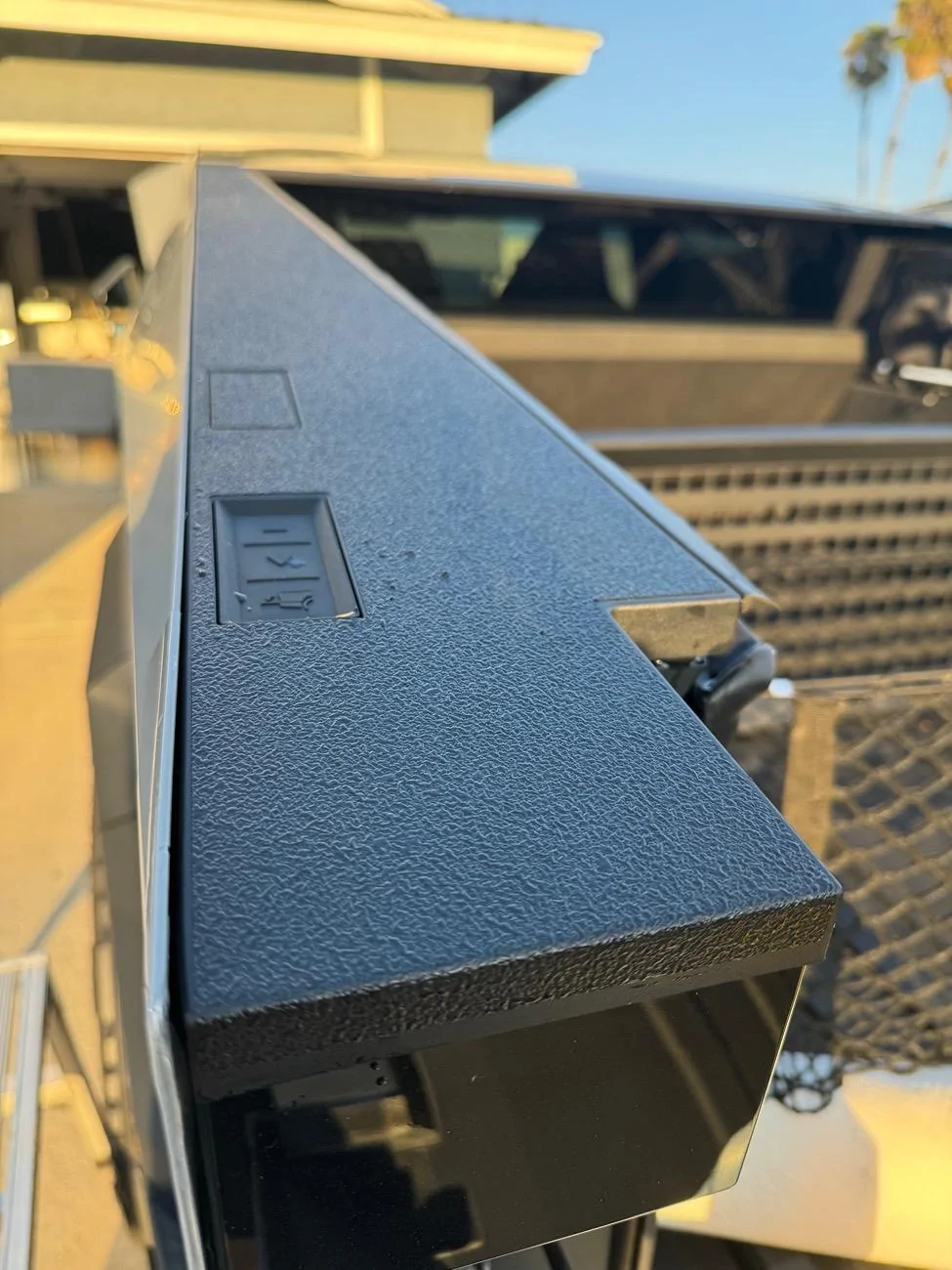 Tesla Cybertruck Installed the TOProtect textured plastic bed and bumper kit…. My Review IMG_0545