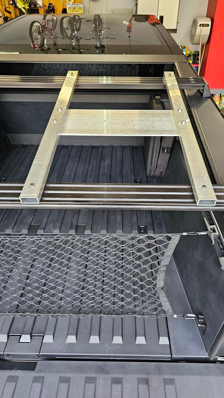 Tesla Cybertruck DIY built Baja Tire Rack 20240824_164725
