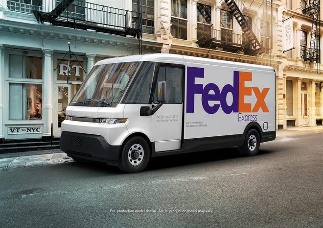 Tesla Cybertruck GM to build $2.3B battery plant for electric vehicles in Tennessee, creating 1,300 jobs e8dfd-BrightDrop_EV600_with_FedEx_Express_brandin