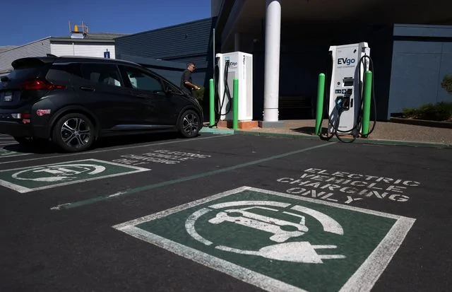 Tesla Cybertruck Washington State Plans to Ban Sales of Gasoline Cars after 2030 his-car-at-an-news-photo-1618682303.?crop=1.00xw:1