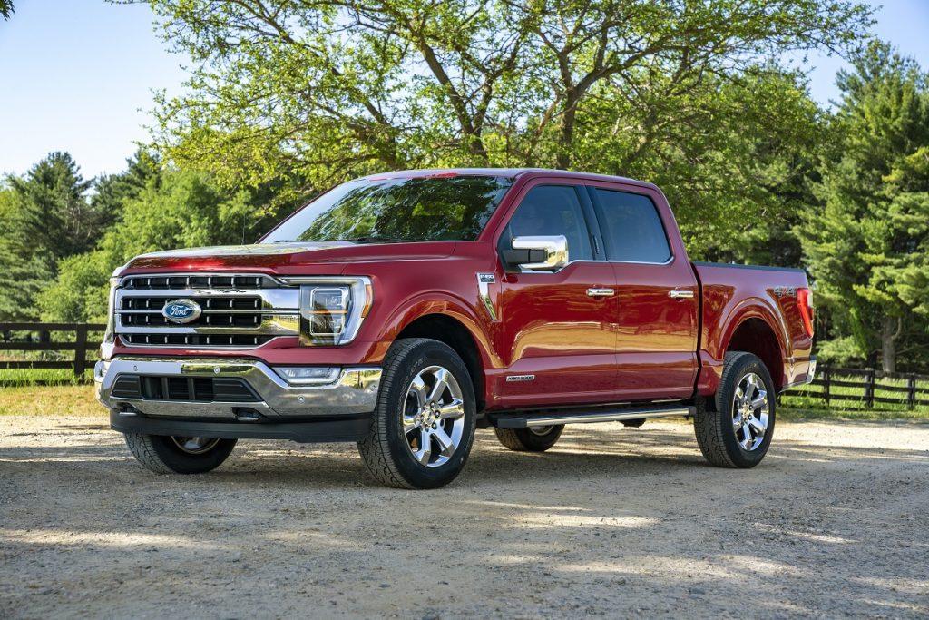 Tesla Cybertruck Consumer Interest in Tesla Cybertruck Stronger Than GMC Hummer EV and F-150 EV, According to Study 2021-Ford-F-150-002-Front-Three-Quarter-1024x683