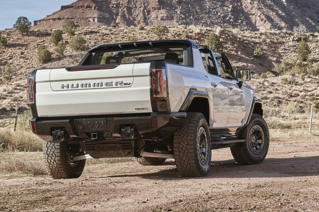 Tesla Cybertruck Consumer Interest in Tesla Cybertruck Stronger Than GMC Hummer EV and F-150 EV, According to Study dition-1-Exterior-071-rear-three-quarters-1024x683