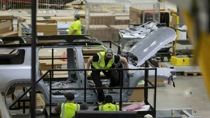 Tesla Cybertruck With Biden as an ally, United Auto Workers union prepares to fight for EV jobs Fproduction%2F6fbd30c6-dc26-4424-a8d4-18bcfb03612f