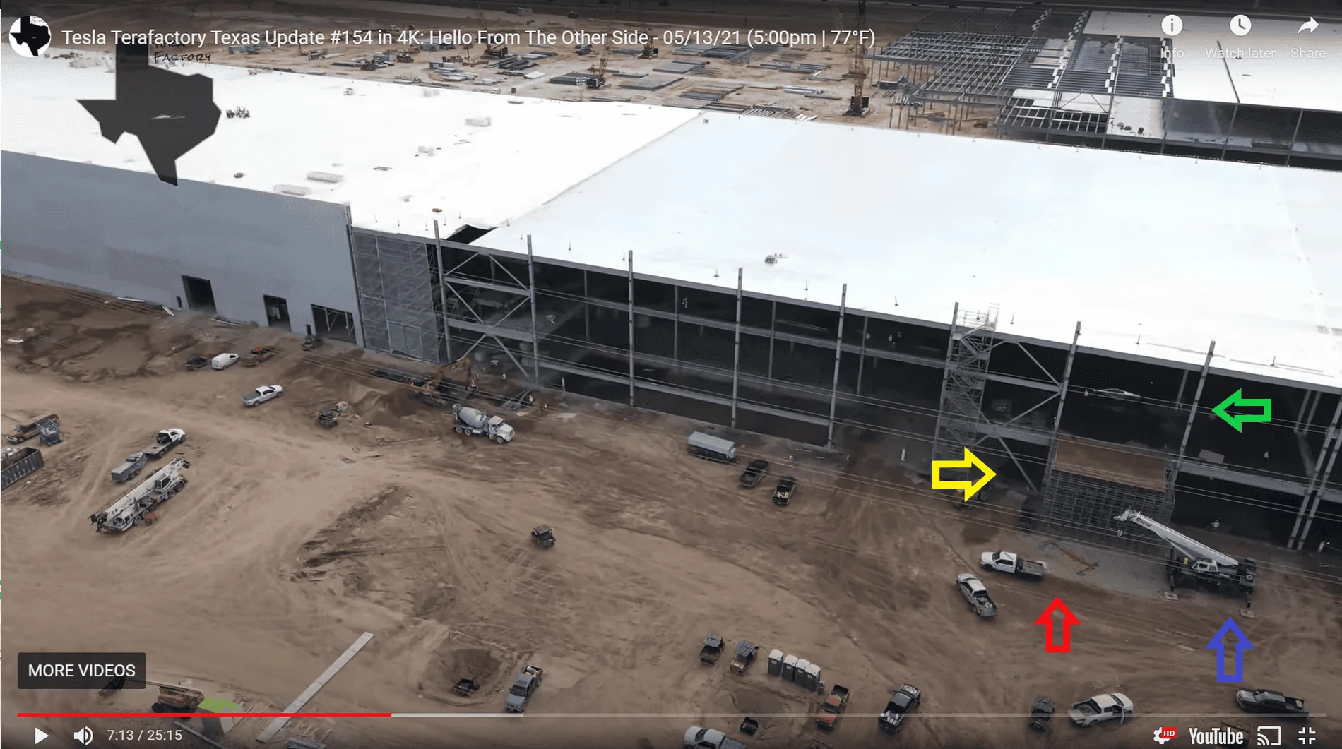 Tesla Cybertruck Cybertruck spotted inside Tesla Gigafactory Texas Screenshot (51)