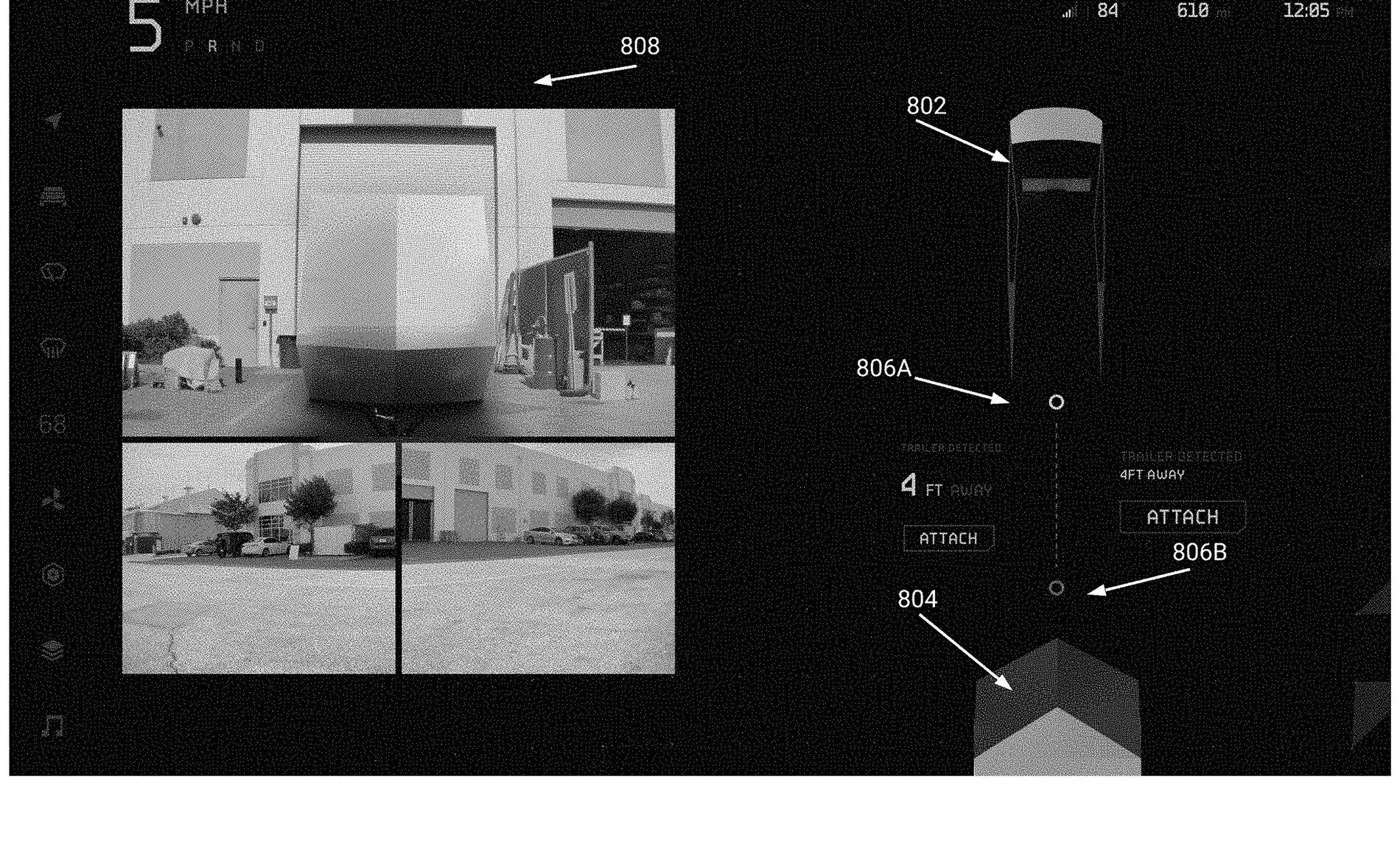 Tesla Cybertruck Cybertruck UI Patent Shows Off Cool Details & Features, Including Camp Kitchen! ? Cybertruck-UI-towin