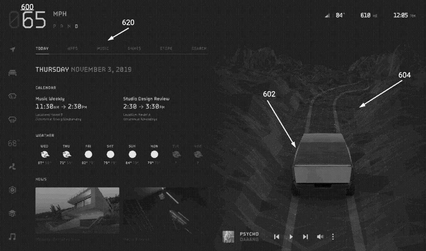 Tesla Cybertruck Cybertruck UI patent hints at 610 mile range, eye tracking mirror adjustments, 20" suspension travel cybertruck-range-610-miles